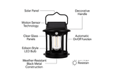 Vintage Solar Powered Motion Sensor Lantern Lamp